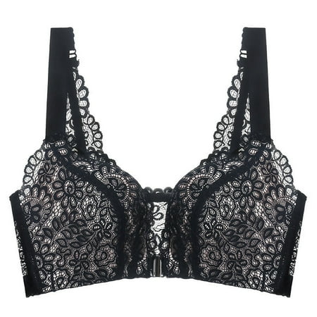 

Alextreme Women s Wireless Adjustable Bra Breathable Chest Gather Sexy Bra for Women Girls Daily Wear(Black 36 D)