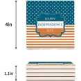 thumbnail image 3 of RYLABLUE Independence Day American Flag Set of 8 Coaster for Drinks, Absorbent Ceramic Stone Coasters Cup Mat with Cork Base for Home Kitchen Room Coffee Table Bar Decor, 3 of 4