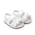thumbnail image 2 of Baby Toddler Girls Soft Open Toe Summer Sandals Flower Princess Flat Shoes, 2 of 6