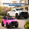 thumbnail image 3 of Conchico Licensed Chevrolet Silverado 24V 2 Seater Powered Ride-On Truck w/Remote & Durable Wheels, Pink, 3 of 9