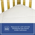 Sealy Quilted Naturals Cotton Crib and Toddler Mattress Pad