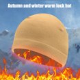 thumbnail image 3 of Gorro de Lana Polar Gruesa Bsvklp para Hombre Y Mujer Invierno Ciclismo Esquí senderismo, 3 of 9