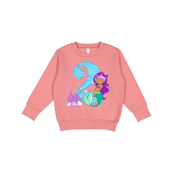 Inktastic Second Birthday Mermaid Toddler Sweatshirt