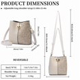 thumbnail image 3 of GAEKEAO Crossbody Purses for Women Vegan Leather Bucket Bags Trendy Ladies Handbag Shoulder Purse Multi Pockets, 3 of 6