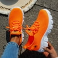 thumbnail image 2 of Women's Sneakers Casual Athletic Shoes With Lace Up Design For Everyday Comfort And Style Thick Sole Versatile For Spring And Summer Wear, 2 of 8