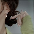 thumbnail image 2 of Solid 925 Sterling Silver Bow Stud Earrings Ribbon for Women Teens Bowknot Stud Earrings Drops, 2 of 6