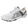 thumbnail image 2 of Barefoot Shoes for Women Mens QuickDry Water Shoes Lightweight Non Slip Athletic Hiking Shoes Breathable Slip On Sneakers White Size 6.5, 2 of 5