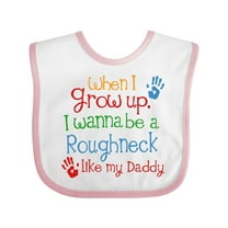 Inktastic Future Oil Rig Roughneck Like Daddy Boys Baby Bib