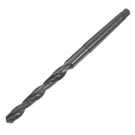 

Uxcell 11.2mm Twist Drill Bit with MT1 Morse Taper Shank 90mm Flute Length High-speed Steel Black Oxide