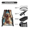 thumbnail image 4 of Disketp Cute Angel Winged Dog Backpack - Comfortable Daypack with The right laptop for you Spacious Main Compartment & other poket - {designName} print, 4 of 6