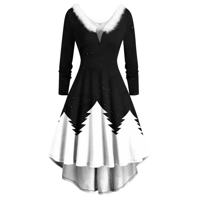 Black and white dress for hotsell christmas party