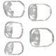 thumbnail image 3 of Herramientas Para Contornear La Barba, Plantilla De Afeitado De Barba Respetuosa Con La Piel De 5 Piezas, Varios Tamaños, Herramienta Para Dar Forma Al Bigote Monstrate CE003124-01, 3 of 7