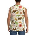 thumbnail image 4 of Daiia Monkeys in the Jungle Printed Men's Tank Tops,Casual Soft Sleeveless Gym Muscle Shirts Bodybuilding Tee-Large, 4 of 8