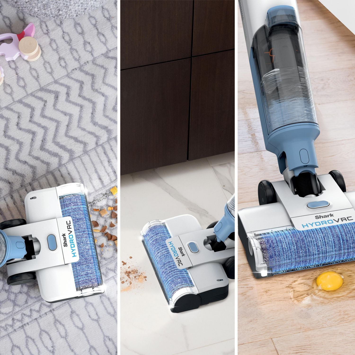 Concentré Shark HydroVac Multi-Surface avec neutralisant d'odeurs pour les nettoyeurs Shark HydroVac 3-en-1, formulé pour les sols durs vitrifiés et les tapis, 1 Litre