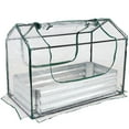thumbnail image 1 of Sunnydaze Steel Raised Garden Bed with PVC Greenhouse Cover - Clear - 4' x 2', 1 of 7
