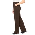thumbnail image 3 of Woman Within Plus Size Tall Stretch Ponte Knit Pull-On Wide-Leg Pants, 3 of 6