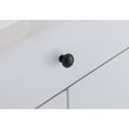 thumbnail image 3 of Elegant Decor KB2005-MB-10PK 1.3 Po Dia. Logyn Multipack Bouton Champignon, Noir Mat - Lot de 10, 3 of 6