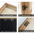 thumbnail image 4 of Carbonized Black Shadow Box Frame Real Glass Window Door with Hinge 13 x 16, 4 of 6