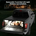 thumbnail image 5 of Mescukay Quad Fold Soft Folding Truck Bed Tonneau Cover Compatible for Ford F150 2009-2014, 4 Folding Bed Cover for Ford F-150, 5.5ft/67 inch Bed Fleetside, 5 of 7