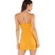 thumbnail image 2 of Vestido de mujer sexy con cuello en V asimétrico con pliegues laterales Adepaton WRMH-218-53, 2 of 5