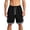 Black, variant on Mens 11" Gym Basketball Shorts with Pockets - Quick Dry Lightweight Athletic Shorts for Workout Running Gray,2XL