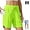 Fluorescent Green, variant on Women's Active 7 Inseam Athletic Long Running High Waistband Shorts,Fast-Drying Lightweight Drawstring Shorts with Pocket