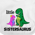 thumbnail image 4 of Inktastic Little Sistersaurus Girls Baby Bib, 4 of 4