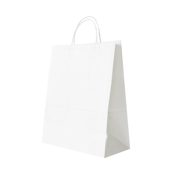 JAM Paper White Kraft Gift Bags,12 5/8 x 15 1/2 x 6, 1/Pack
