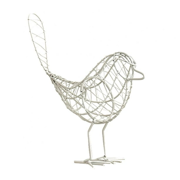 2Pcs Metal Garden Wall Art Decoration Wrought Iron Bird Craft Wire Bird Animal Model Home Garden Decor Outdoor Wall Sculpture 2Pcs Metal Garden Wall Art Decoration Wrought Iron Bird Craft Wire Bird Animal Model Home Garden Decor Outdoor Wall Sculpture