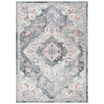 SAFAVIEH Phoenix Belinda Medallion Area Rug, Ivory/Grey, 4'5" x 6'5"