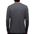 thumbnail image 2 of Playera Manga Larga Para Hombre De Algodón Pima y Tela Spandex Unbranded Co Long Sleeve Crew Neck Stone Gray 2XL, 2 of 6