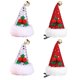 thumbnail image 1 of 4pcs Santa sombrero de pelo clips de cabello lentejuelas horquillas con clips de pelo de fiesta (color al azar), 1 of 6