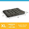 thumbnail image 3 of Vibrant Life Extra Large Dog Bed, Plush Pillow Bed for Large Dogs, Extra Large, 38" x 48", Black, 3 of 5