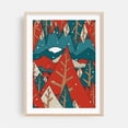 thumbnail image 2 of Snowing lands - Illustration Geometric Winter Abstract Forest Mountain Nature Snow Unframed Wall Art Print 24 x 36 inches, 2 of 16