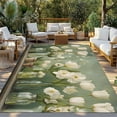 thumbnail image 3 of Fsddascl Flower Floral Outdoor Rug for Patio/Deck/Porch, Non-Slip Large Area Rug 4 x 6 Ft, Watercolor Cottagecore Blooms Wildflowers Indoor Outdoor Rugs Washable Area Rugs, Camping Rug Carpet, 3 of 5