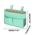 thumbnail image 2 of Bedside Table Hanging Storage Organizer Bag, Large-Capacity Dormitory or Bedroom Storage with Multiple Pockets for Phones, Snacks, Glasses, and Daily Essentials, Polyester Material, 2 of 5