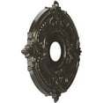 thumbnail image 2 of Ekena Millwork 16"OD x 3 1/2"ID x 1"P Attica Thermoformed PVC Ceiling Medallion (Fits Canopies up to 5 5/8"), Metallic Charcoal, 2 of 10