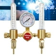 thumbnail image 5 of Industrial Argon Gas Double Tube Pressure Meter with Large Face & Strong Brass Body Pressure Measurement Tool for Cutting, 5 of 8