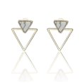 thumbnail image 3 of Pendientes geométricos Yashi Triángulo para mujer, 3 of 5