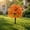 301#Orange, variant on Outdoor Mum Ball Topiary Stake Plant, Uv Fade Resistant Pre Attached Spike No Maintenance Reusable Autumn Shrub, Fall Decorative Accent for Porch Walkway Halloween Thanksgiving Yard Layout