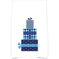 Simply Daisy 18" x 30" Gift Wrapped Holiday Geometric Print Kitchen Towel