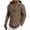 Brown, variant on Linen Shirts for Men Lightweight Button Up Long Sleeve Shirts with Hood Loose Fit Breathable Boho Beach Linen Hoodie Size 3XL Pink