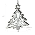 thumbnail image 2 of Christmas Spinning Silver Metal Ornement Tree - Ensemble De 12, 2 of 3
