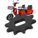 thumbnail image 4 of Cast Iron Sprocket Wheel Electric Scooter Motor Mounting Hole Middle Motor Accessory10t Sprocket Banmo, 4 of 5