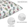 thumbnail image 3 of Yiaed Milk Tea Print Pillow Covers Super Soft Decorative Square Throw Pillow Covers Case Cushion Covers for Sofa Couch Bedroom Car Decor（No pillow core）-26"x26", 3 of 7