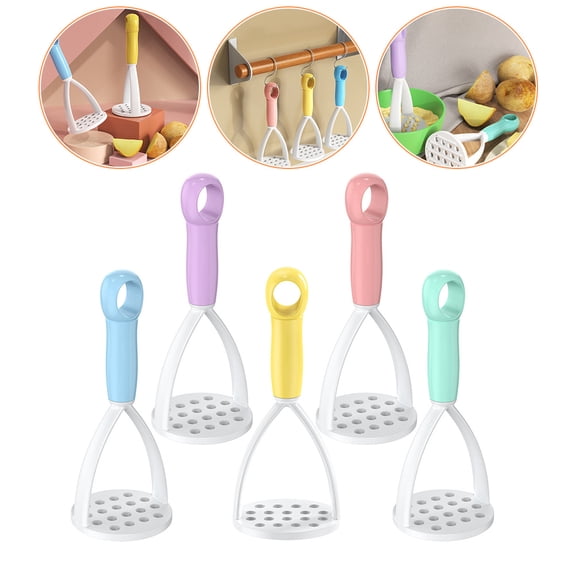 TEHAUX  5 Pcs Handheld Mashed Potato Masher Manual Crusher