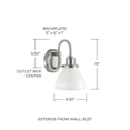 thumbnail image 2 of 1 Light Wall Sconce In Urban/Industrial Style 6.5 High By 10 Wide-Matte Black Finish Capital Lighting 8301Mb-128, 2 of 5