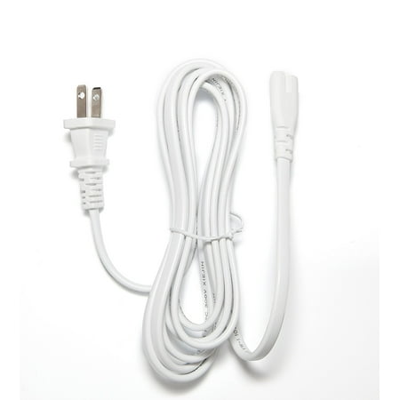 OMNIHIL Replacement (White 10FT) AC Power Cord for Samsung TV Models: UN46EH6000 UN46EH6000F UN46ES6150F
