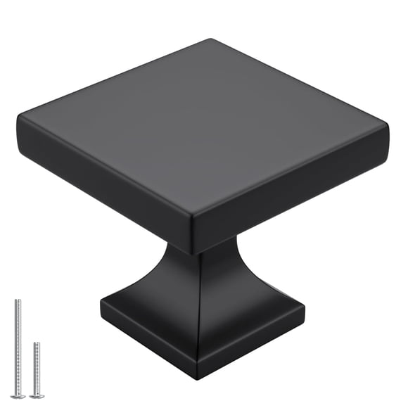 goldenwarm 5 Pack Black Cabinet Knobs Kitchen Drawer Knobs - Cabinet Hardware Black Cupboard Knobs Black Kitchen Cabinet Hardware Matte Black Drawer Knobs Bathroom Drawer Knobs