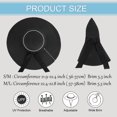 thumbnail image 5 of Womens Straw Hat Sun Hat Wide Brim Hats for Women Large Head Packable Hat Women Straw Sun Hat for Travel Black Floppy Hats for Women, M/L, 5 of 5
